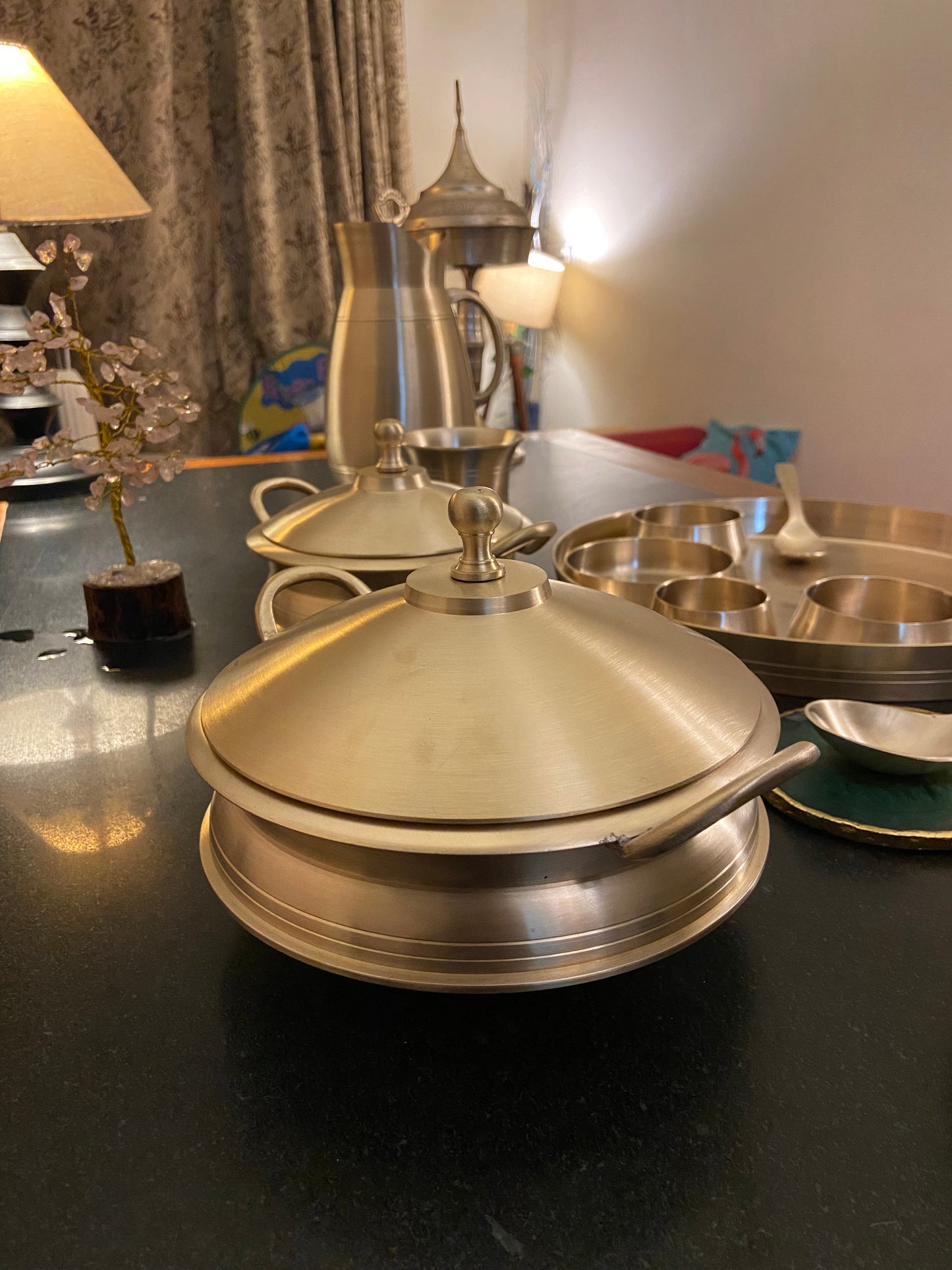Serving bowl with spoon