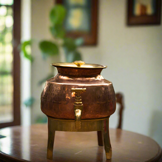 copper water dispenser - water dispenser with glass