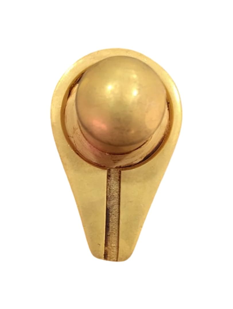 Little Divinity Pure Brass Shiva Lingam Idol Murti 1.1 Inch | Shivling for Pooja Mandir | Hindu God Mahadev Statue | Spiritual Home Temple Decor | Auspicious Puja Item & Festive Gift
