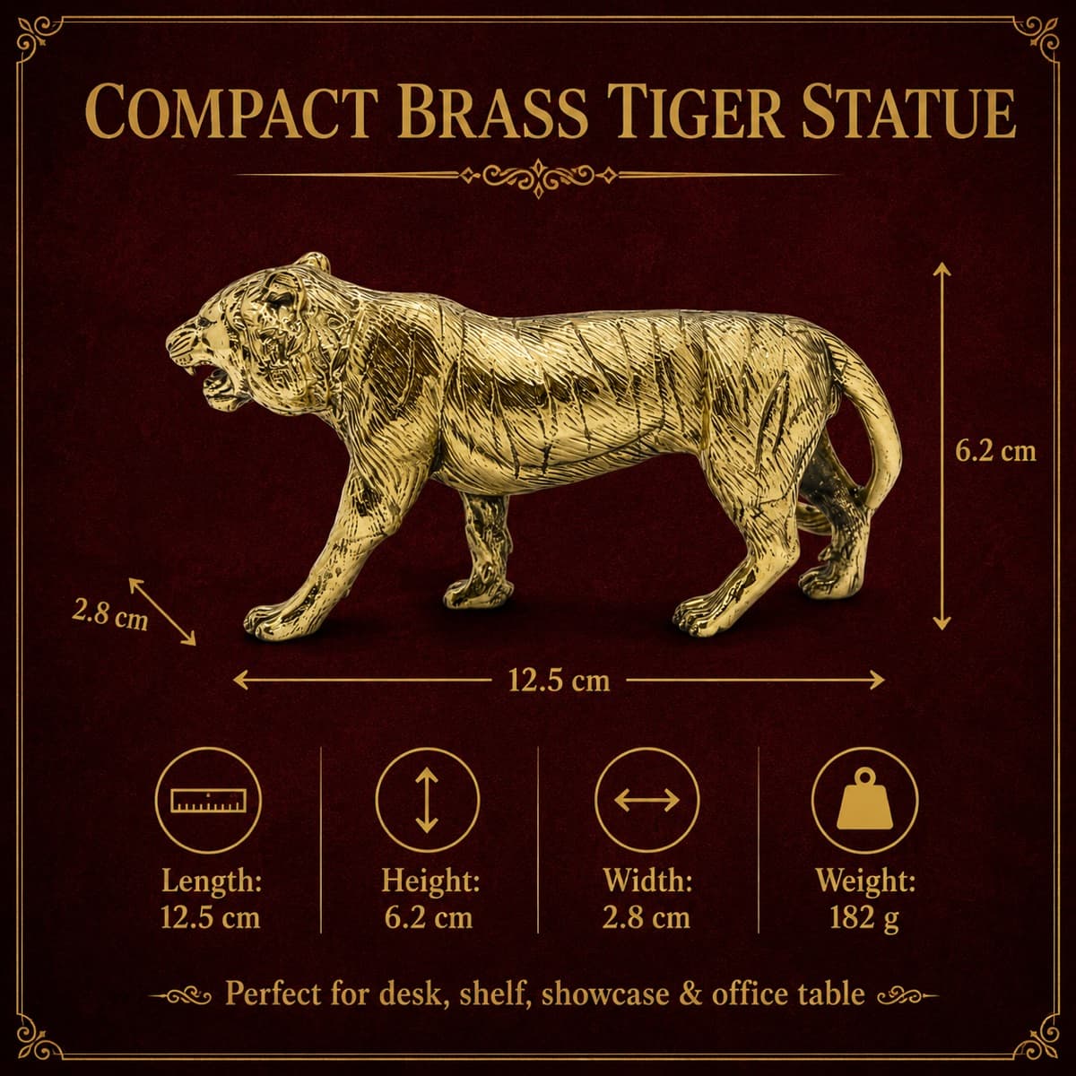 Brass Table Decor Accent — Detail view
