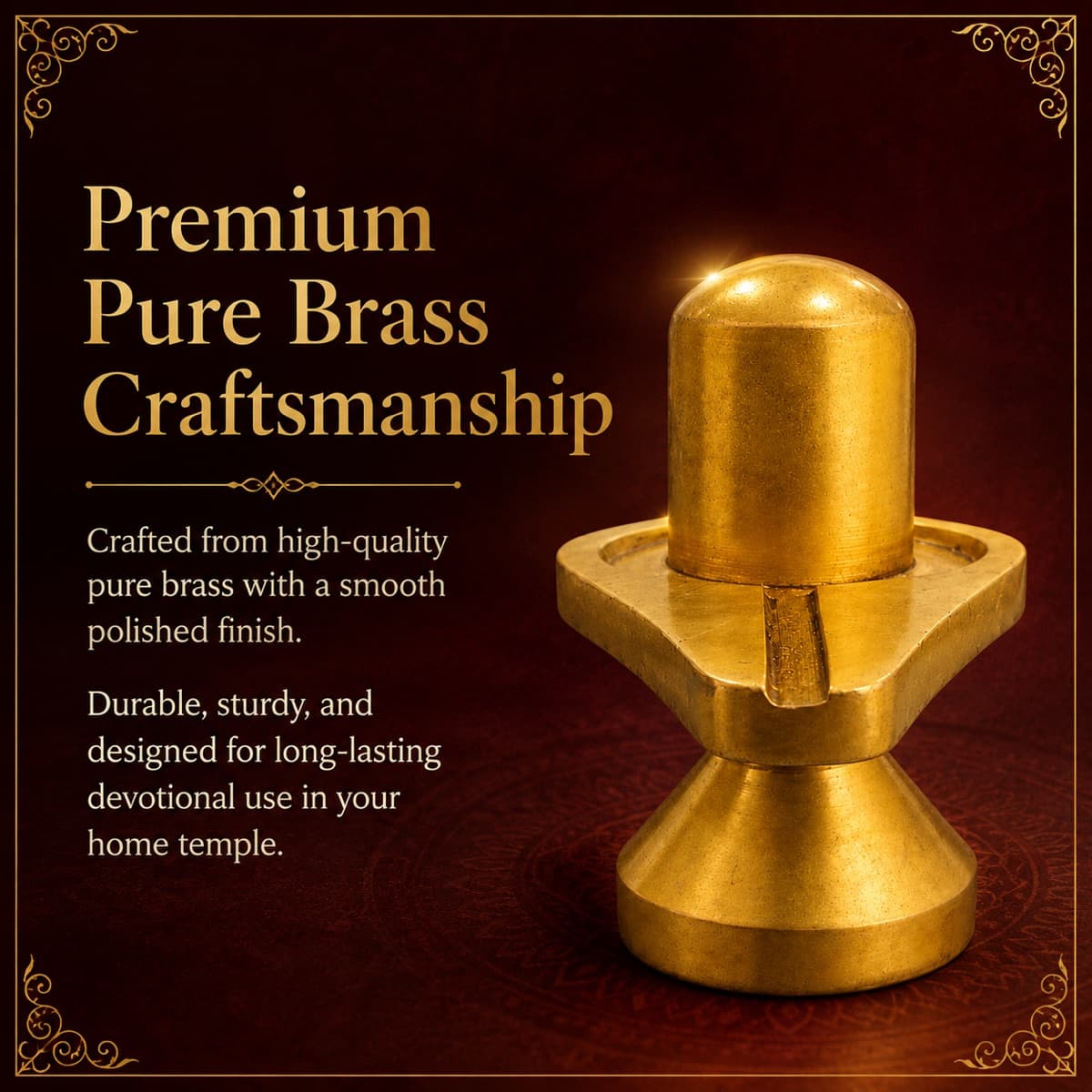 Sacred Brass Decor Accent — Detail view