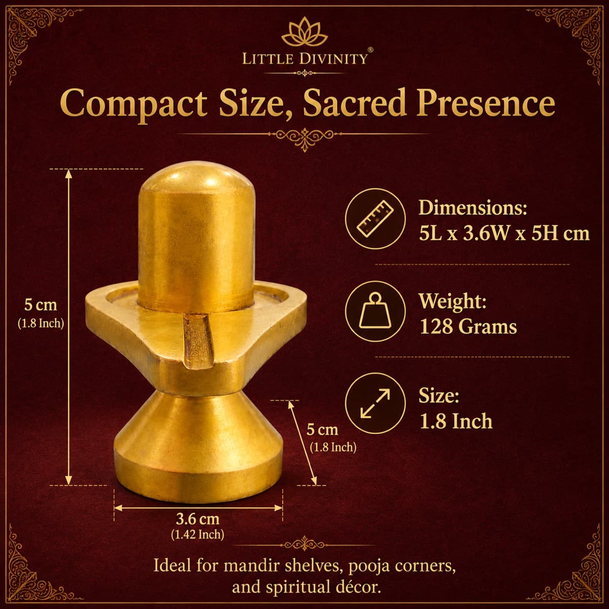 Sacred Brass Decor Accent — Lifestyle view