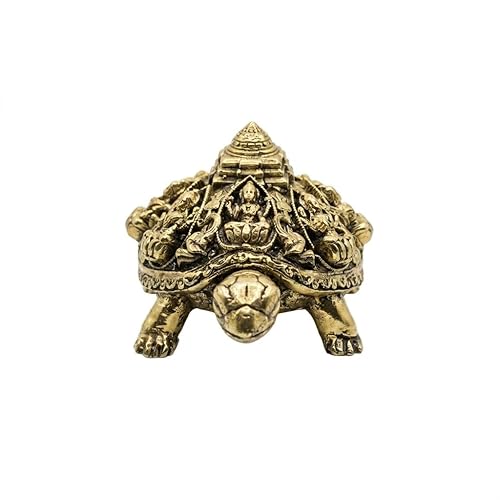 Little Divinity Brass Tortoise with Shree Yantra Feng Shui Vastu