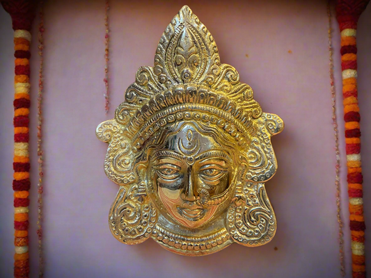 Brass Durga Wall Hanging | Handcrafted Divine Wall Art