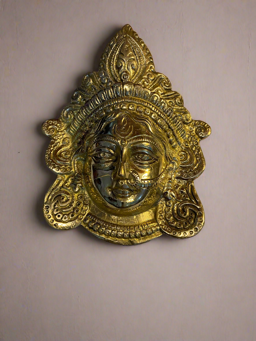 Brass Durga Wall Hanging | Handcrafted Divine Wall Art