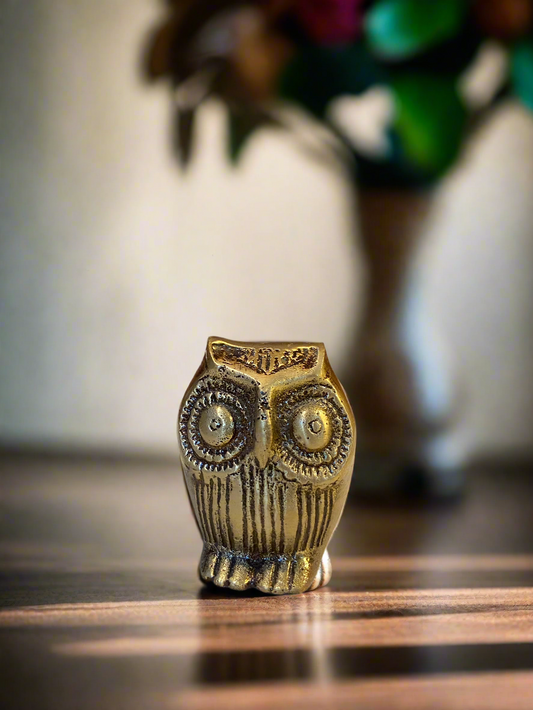 Brass Owl Statue | Perfect for Vastu and Feng Shui Decor