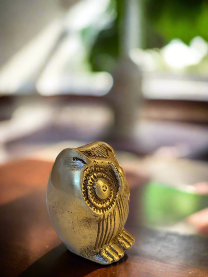 Brass Owl Statue | Perfect for Vastu and Feng Shui Decor