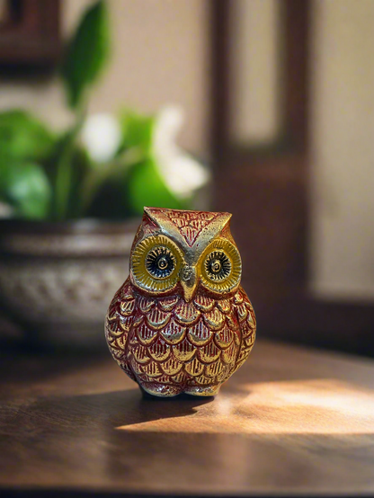 Brass Owl Figurine | Perfect for Vastu and Feng Shui Decor