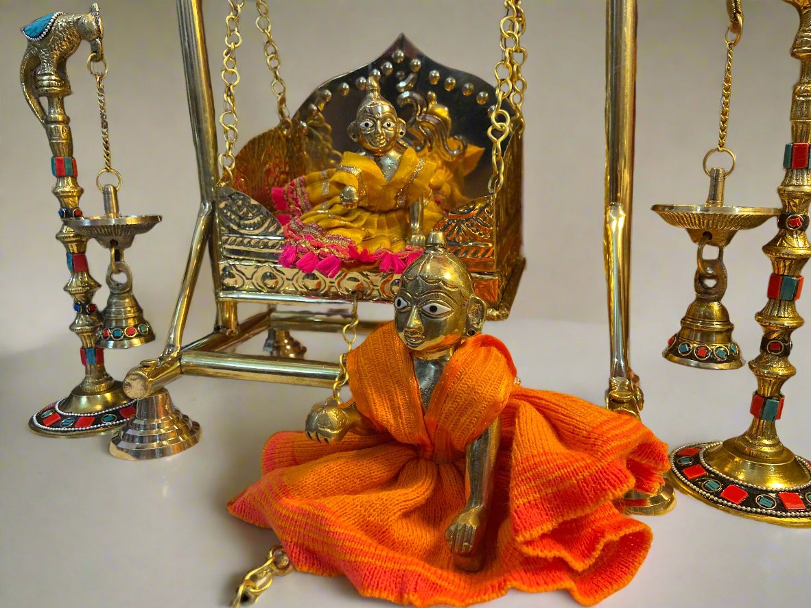 Brass Jhoola for Laddu Gopal